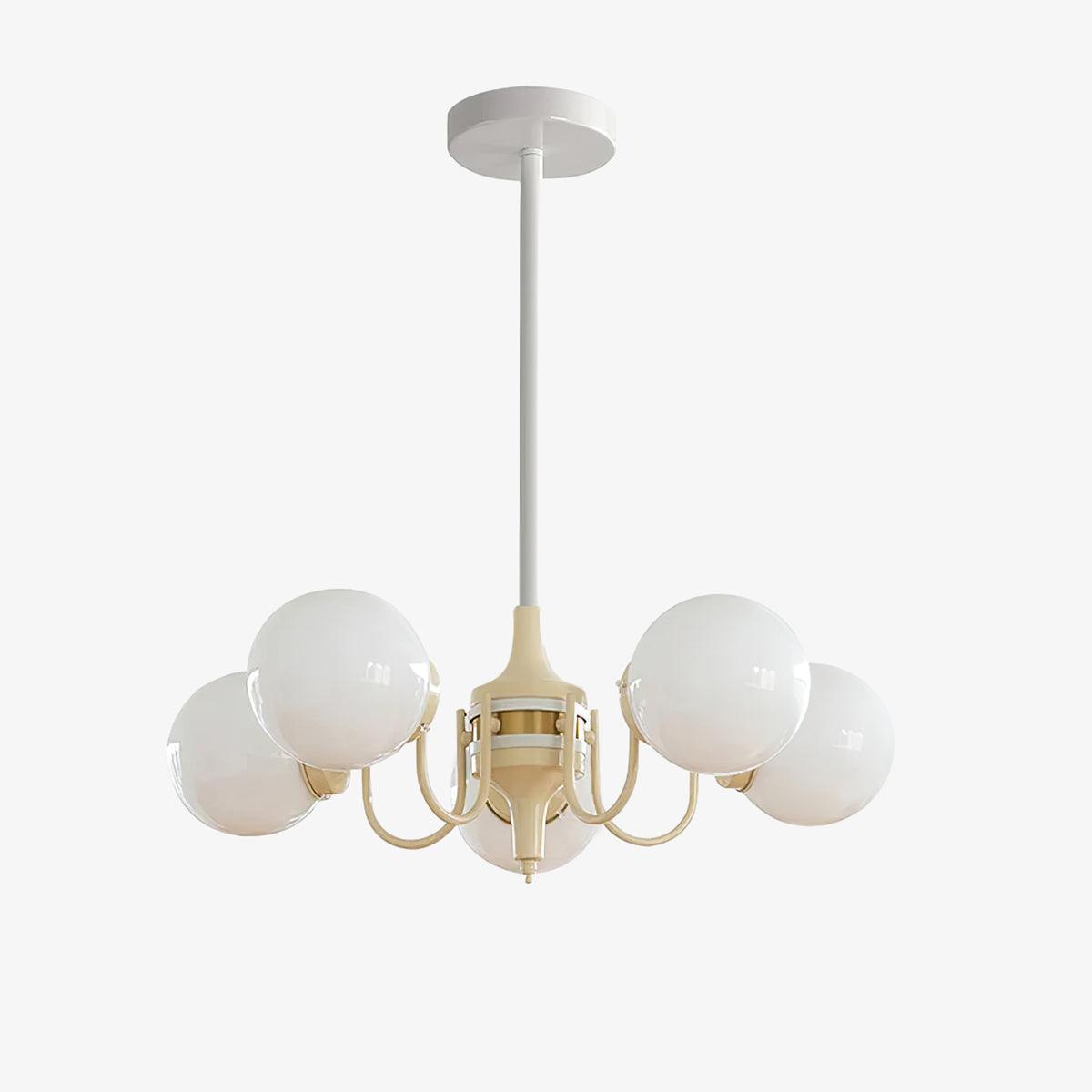 Bren Chandelier Globe Cream Modern-Neutral Decor