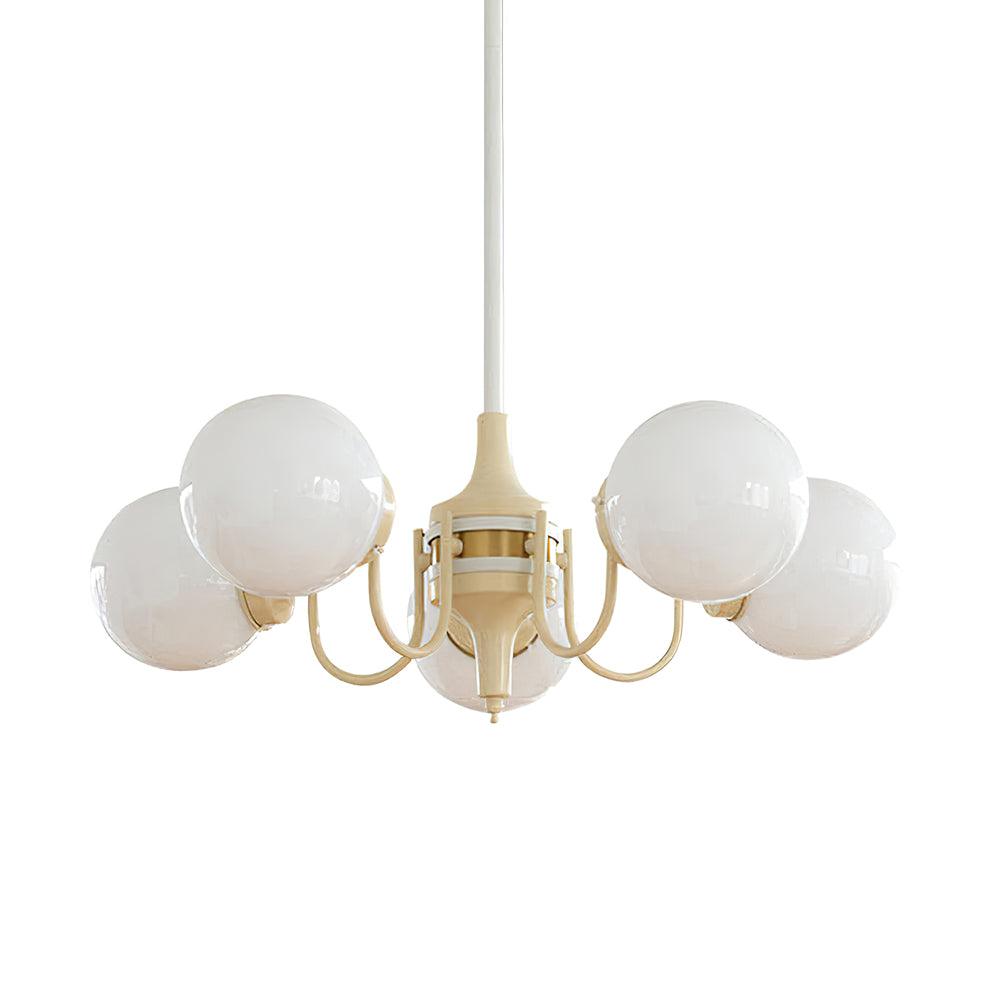 Bren Chandelier Globe Cream Modern-Neutral Decor