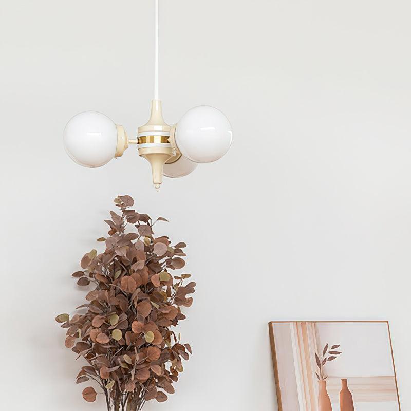 Bren Chandelier Globe Cream Modern-Neutral Decor