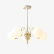 Bren Chandelier Globe Cream Modern-Neutral Decor