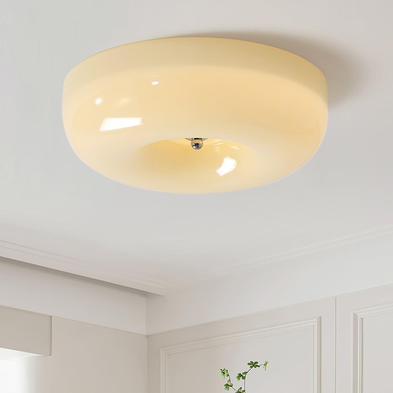 Cam Modern Minimalist Swirl Glass Ceiling Lamp-Neutral Decor