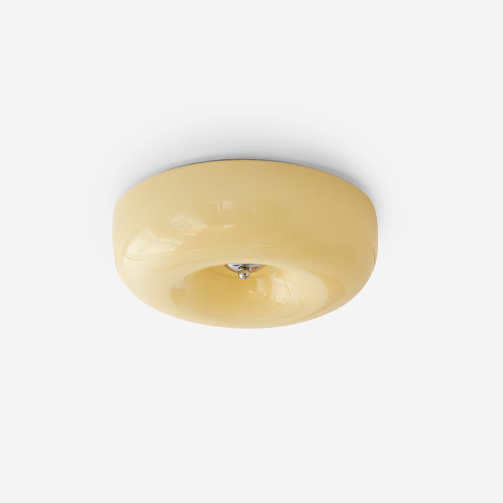 Solara Chandelier Cream Pudding with Blown Glass-Neutral Decor
