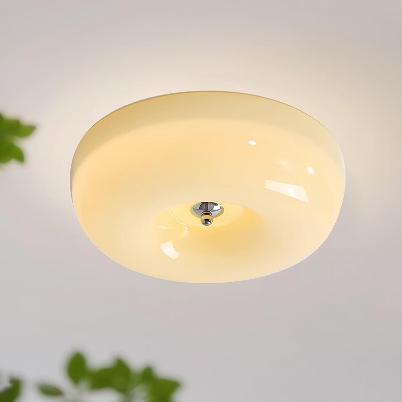 Cam Modern Minimalist Swirl Glass Ceiling Lamp-Neutral Decor