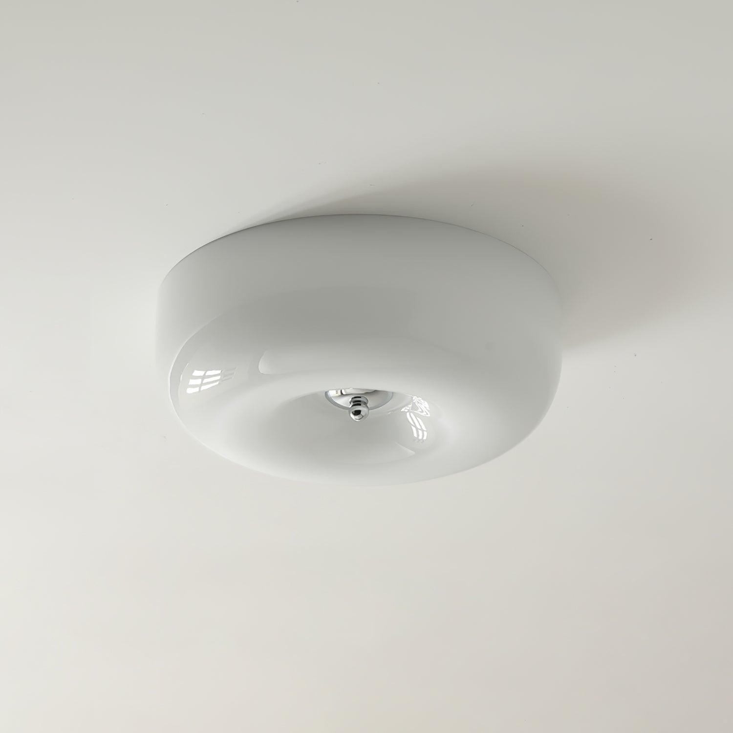 Solara Chandelier Cream Pudding with Blown Glass-Neutral Decor