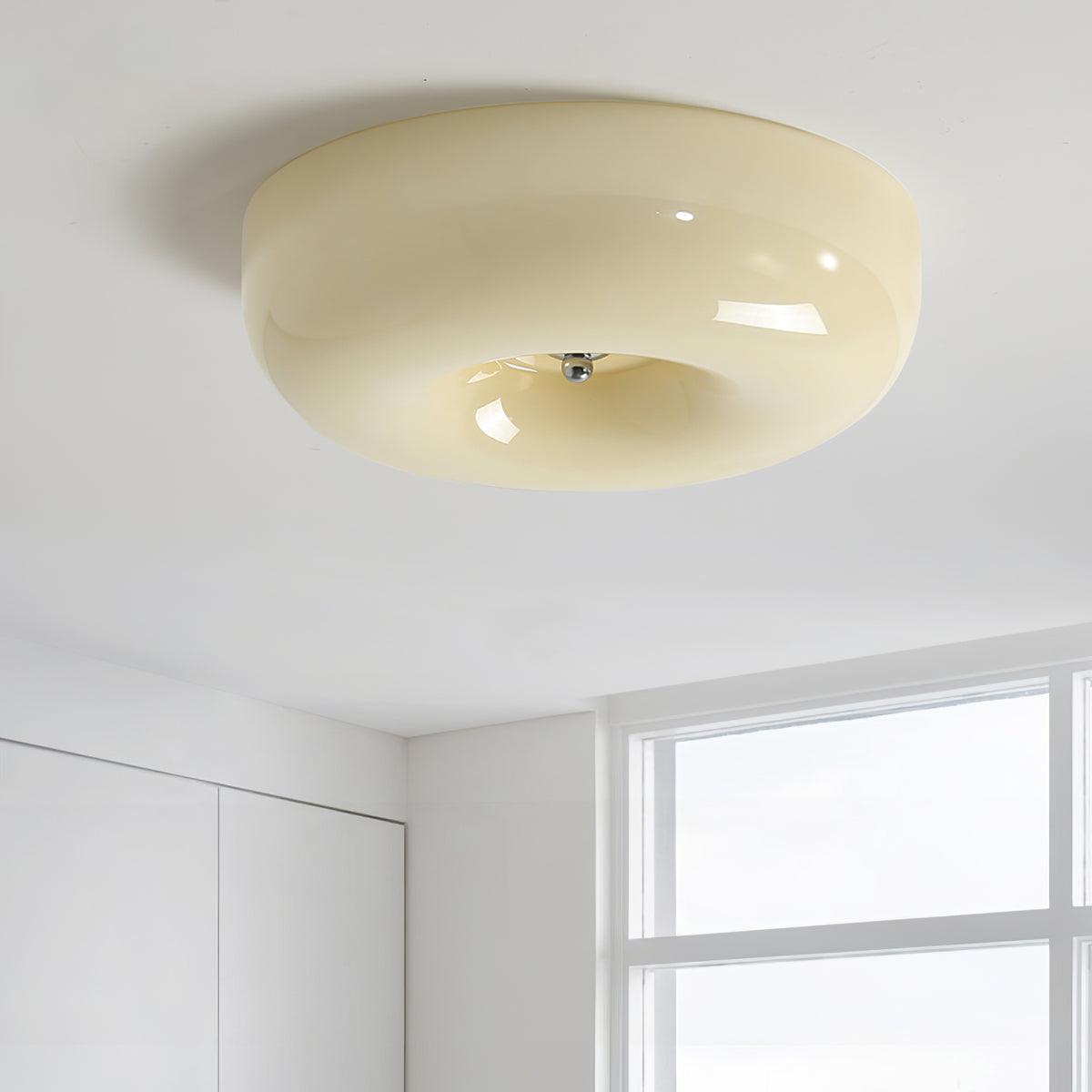 Cam Modern Minimalist Swirl Glass Ceiling Lamp-Neutral Decor