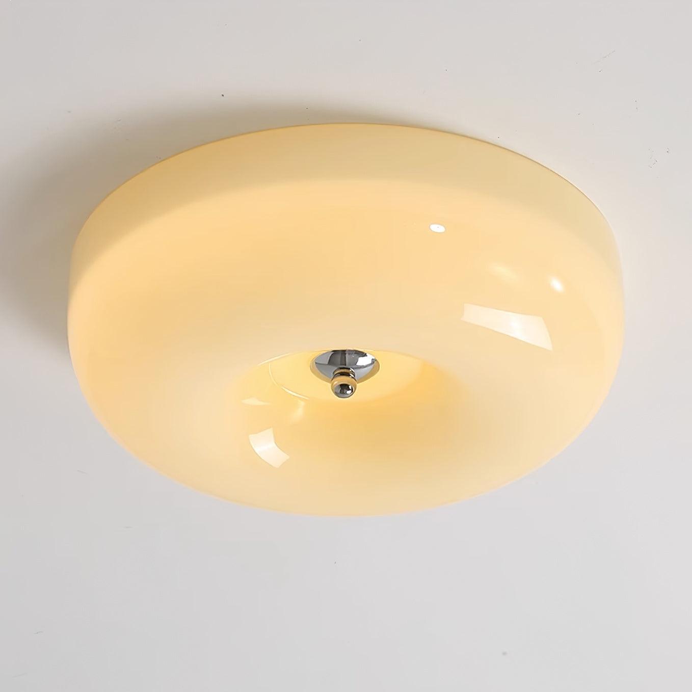 Cam Modern Minimalist Swirl Glass Ceiling Lamp-Neutral Decor
