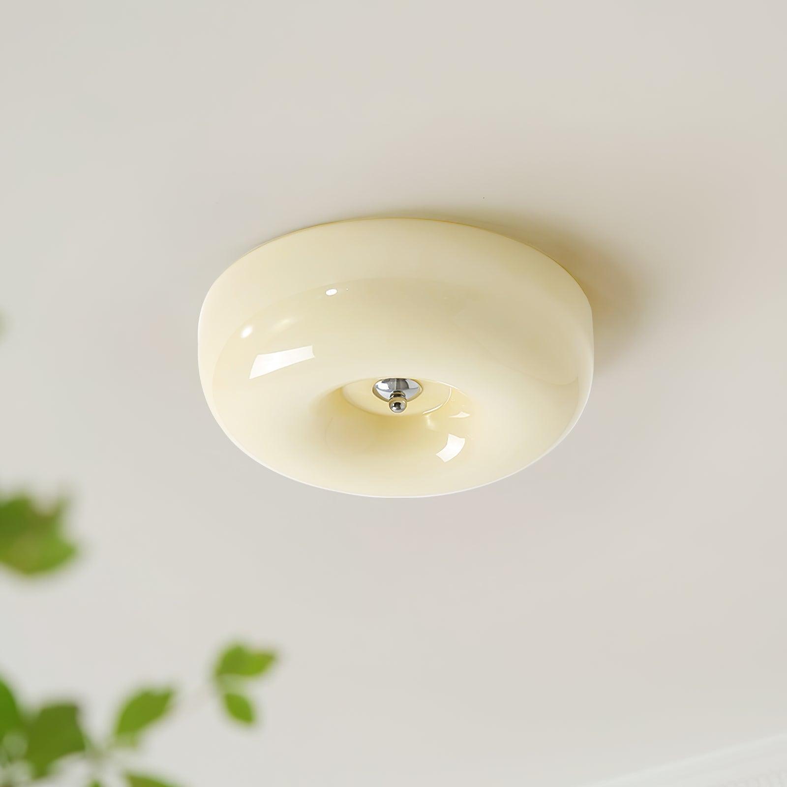 Cam Modern Minimalist Swirl Glass Ceiling Lamp-Neutral Decor