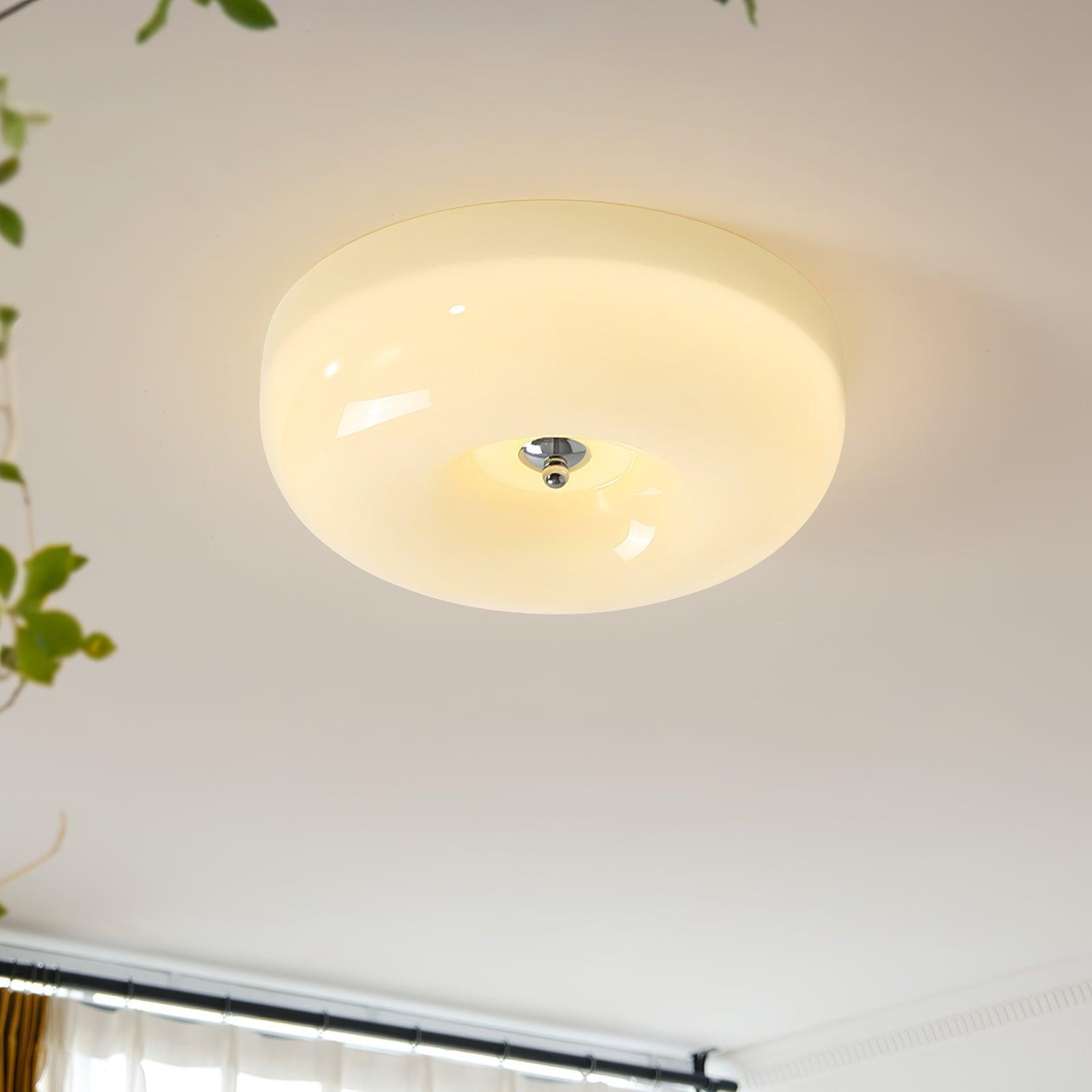 Cam Modern Minimalist Swirl Glass Ceiling Lamp-Neutral Decor