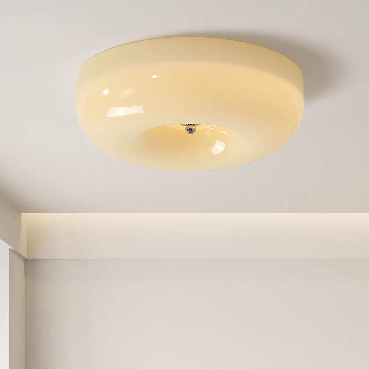 Cam Modern Minimalist Swirl Glass Ceiling Lamp-Neutral Decor