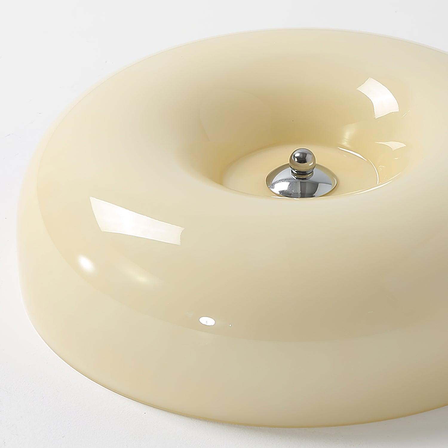 Solara Chandelier Cream Pudding with Blown Glass-Neutral Decor