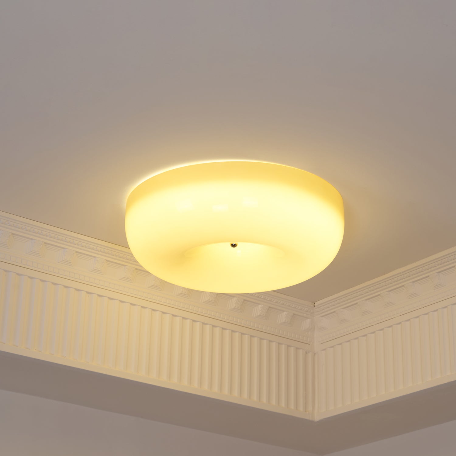 Solara Chandelier Cream Pudding with Blown Glass-Neutral Decor