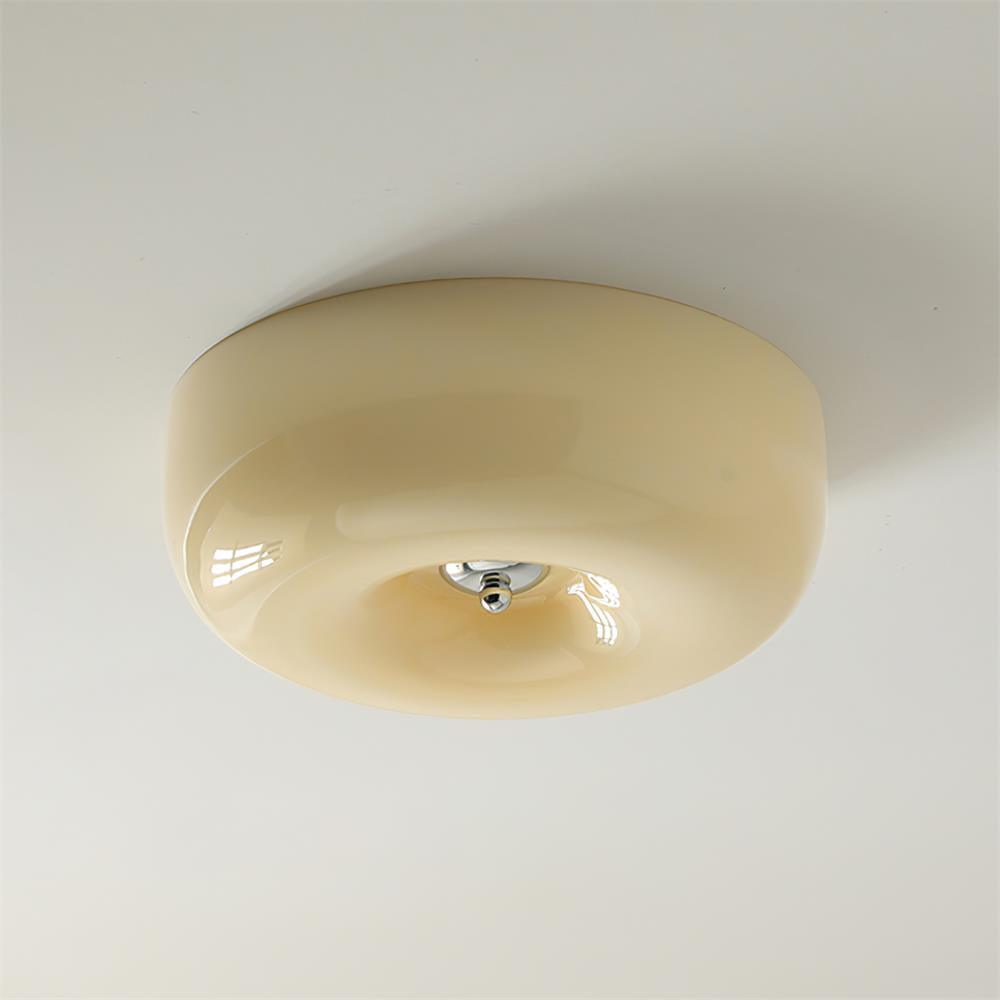 Cam Modern Minimalist Swirl Glass Ceiling Lamp-Neutral Decor