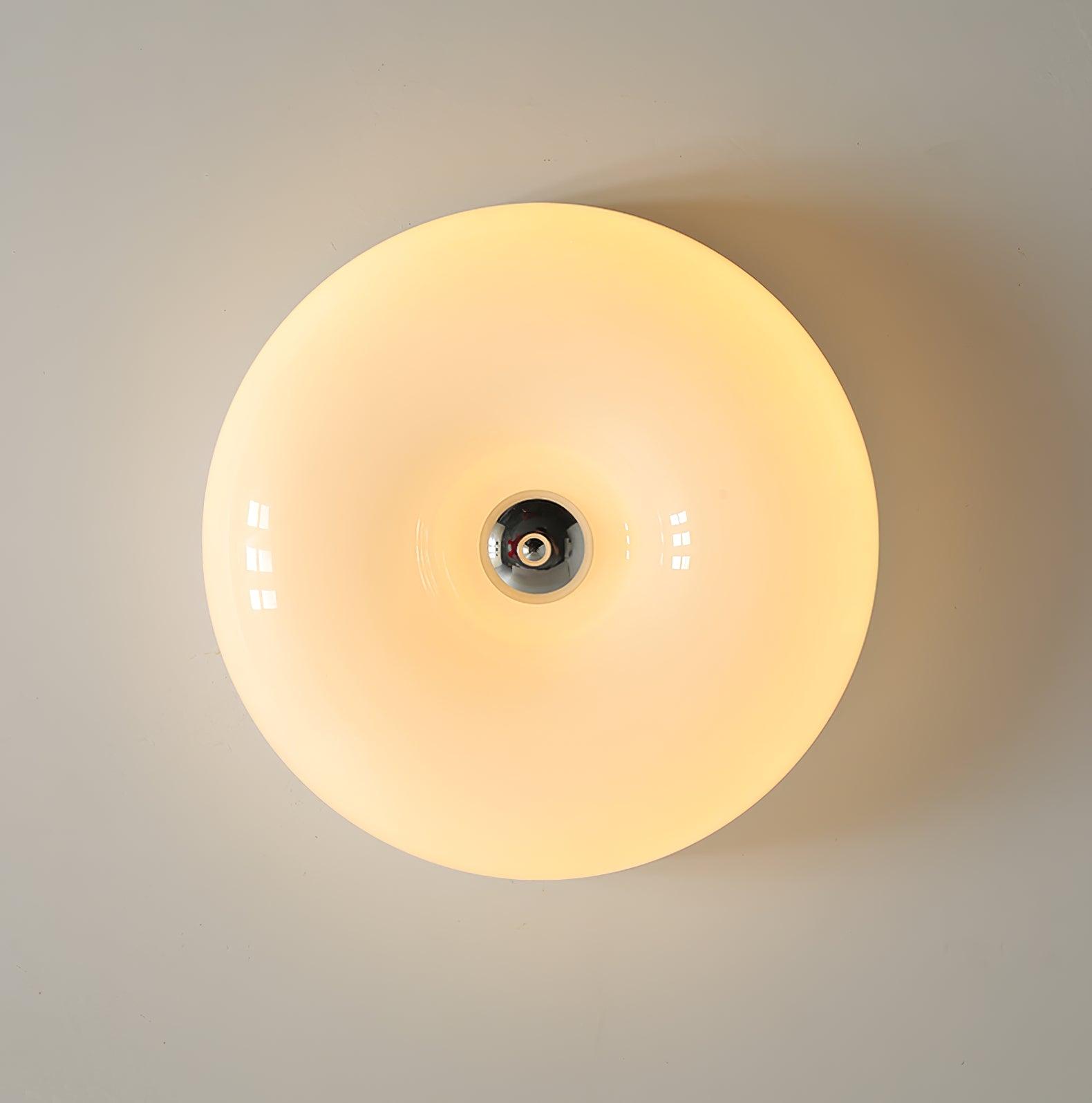 Solara Chandelier Cream Pudding with Blown Glass-Neutral Decor