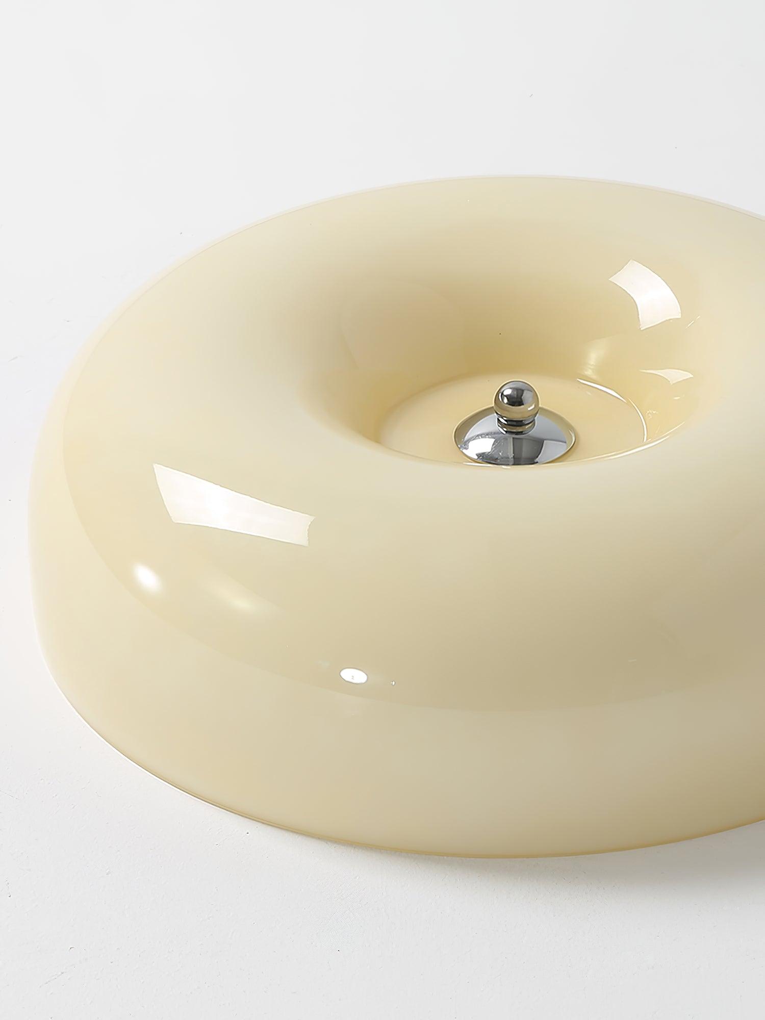 Solara Chandelier Cream Pudding with Blown Glass-Neutral Decor