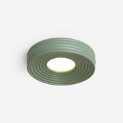 Ceiling Light Ribbed Canopy Textured Contemporary Fixture