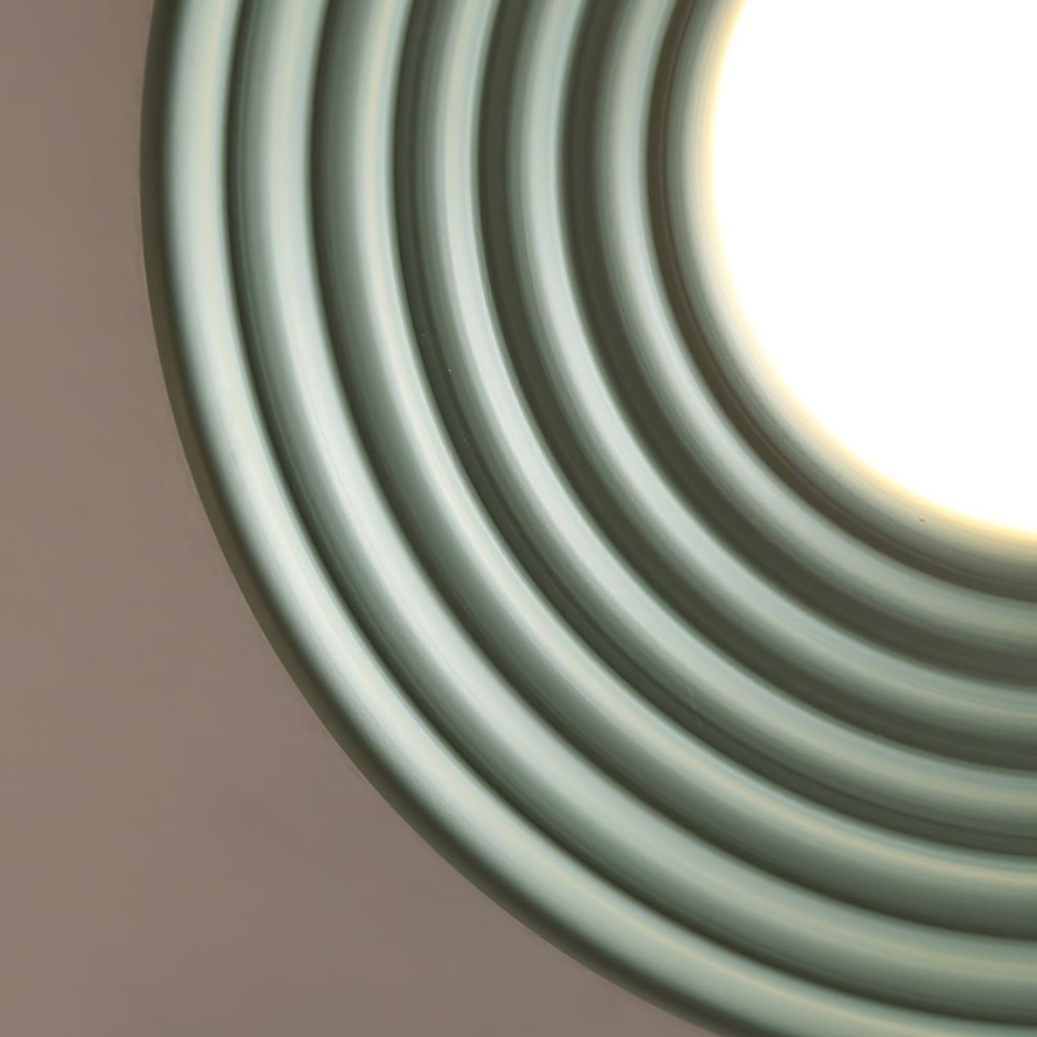 Ceiling Light Ribbed Canopy Textured Contemporary Fixture