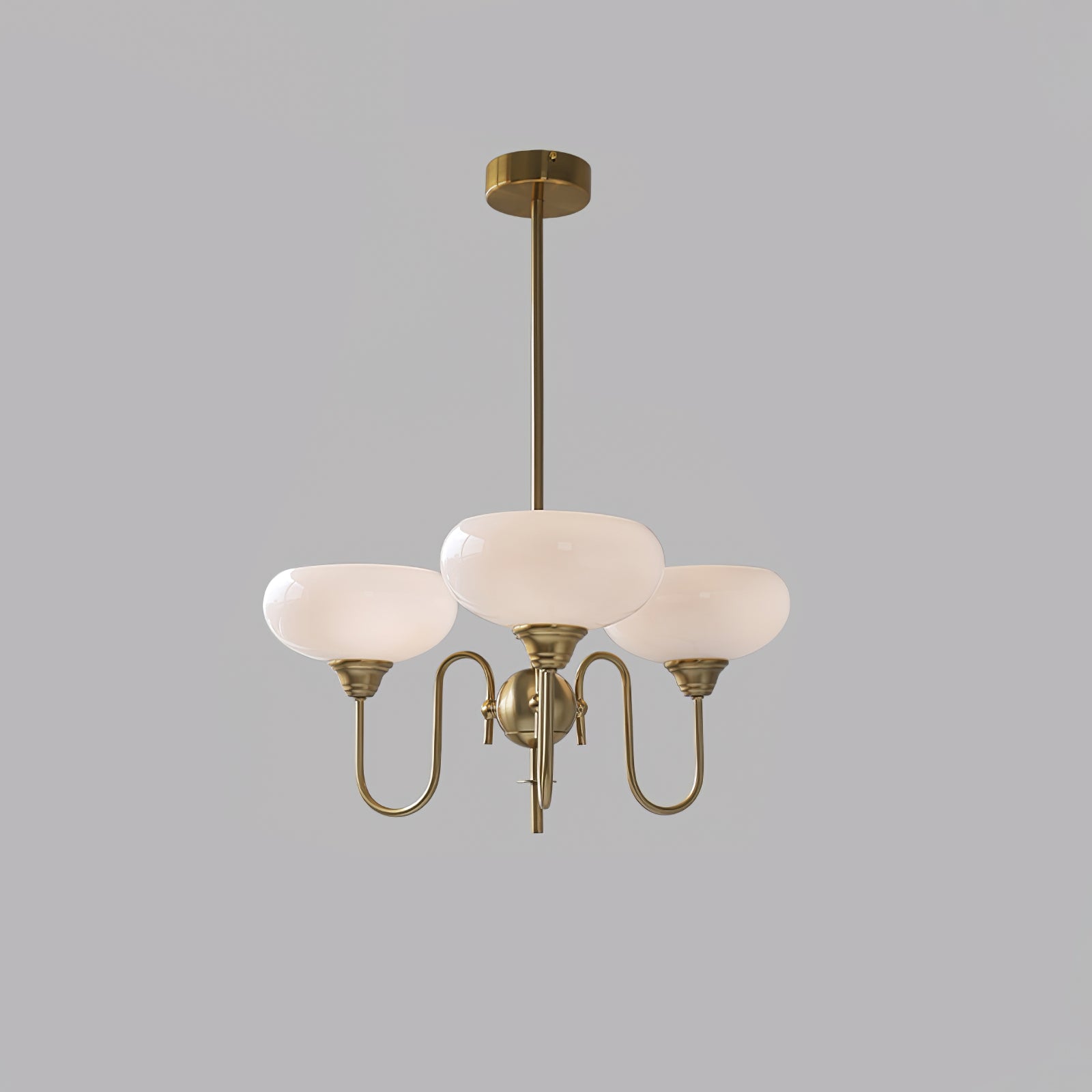 Silva Vintage LED Metal Multi Lampshade Creamy White Yellow Bulbs Luxury Bedroom Living Room Pendant Light, Gold/Chrome - Neutral Decor