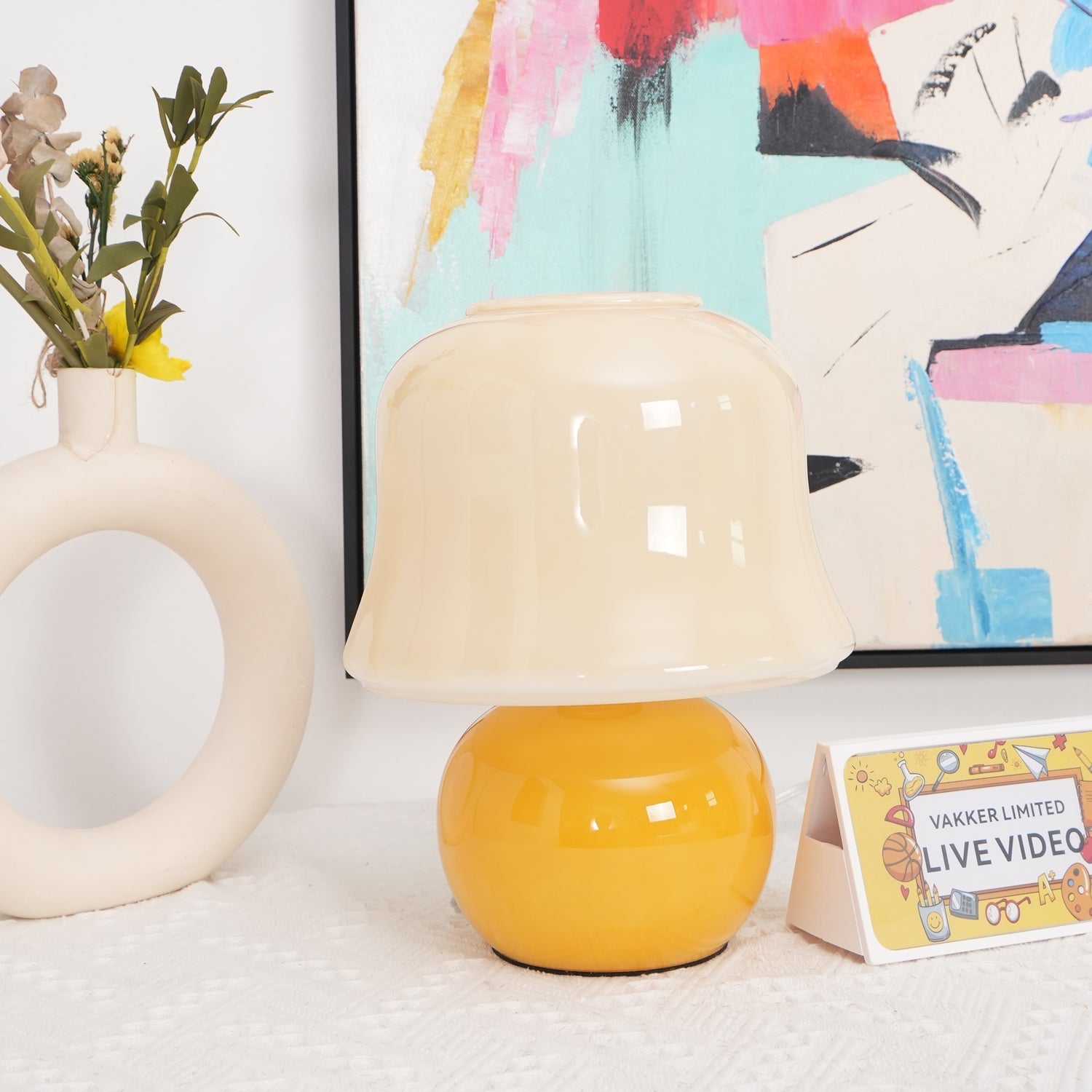Holg Ceramic Luxury Table Lamp-Neutral Decor