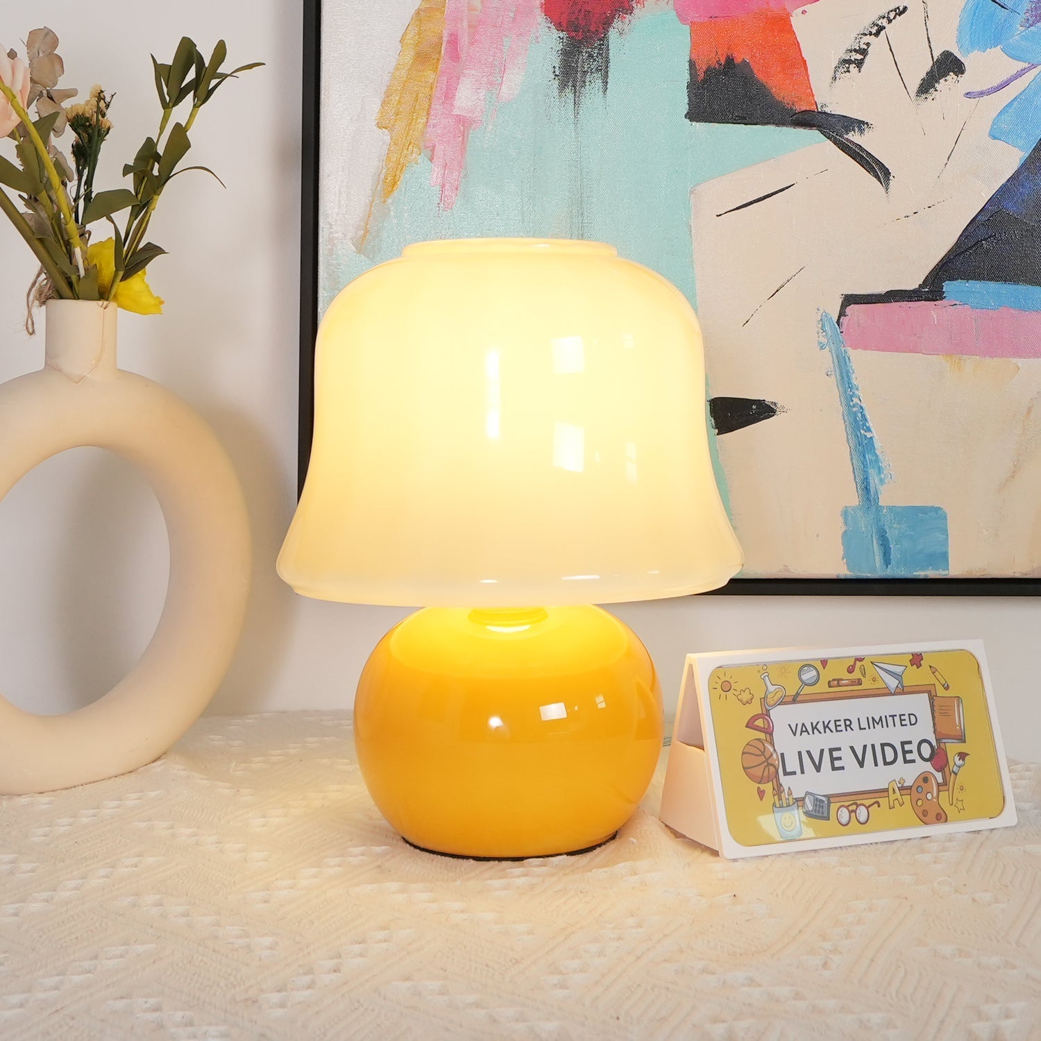 Holg Ceramic Luxury Table Lamp-Neutral Decor