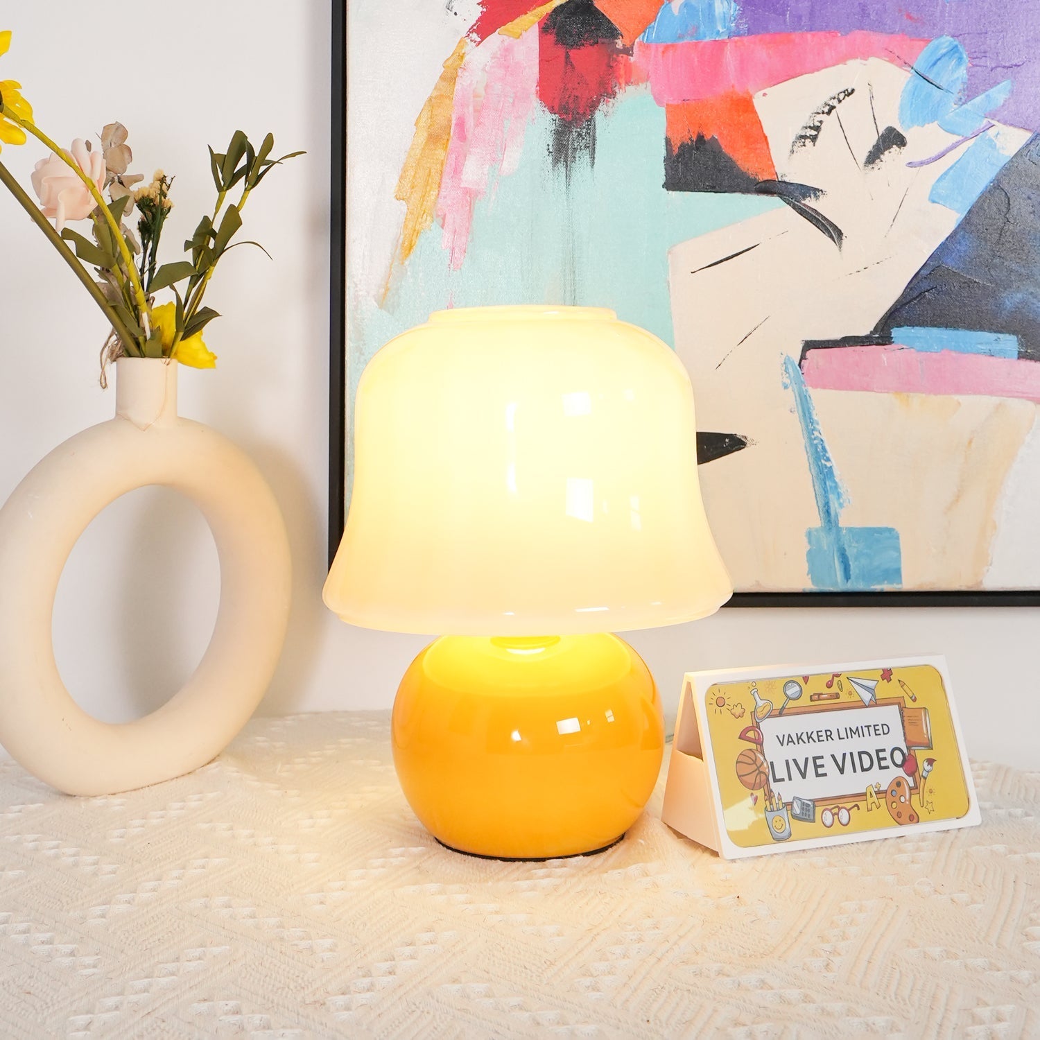 Holg Ceramic Luxury Table Lamp-Neutral Decor