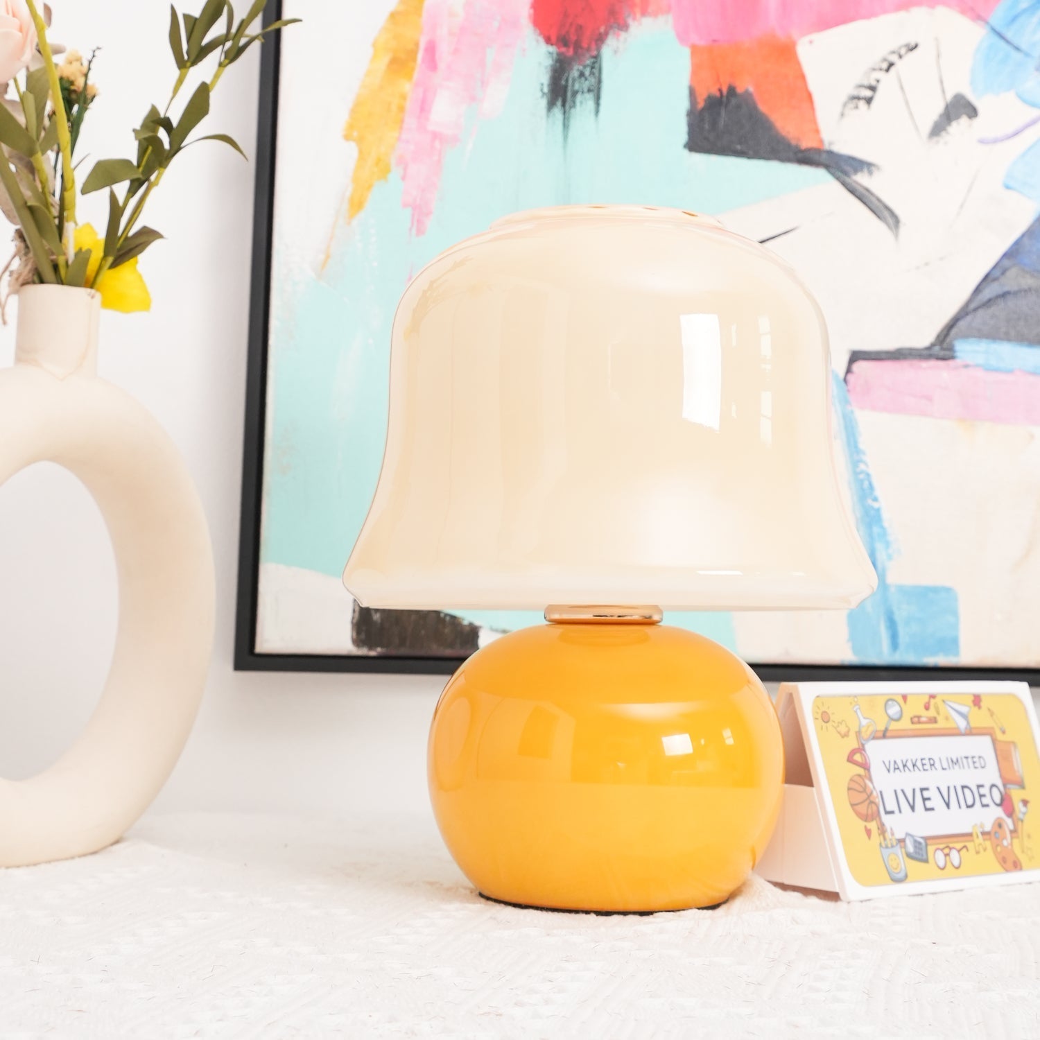 Holg Ceramic Luxury Table Lamp-Neutral Decor
