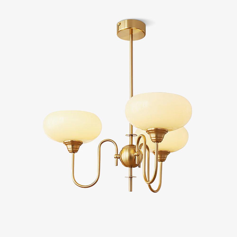 Pavenor Creamy Persimmon Chandelier-Neutral Decor