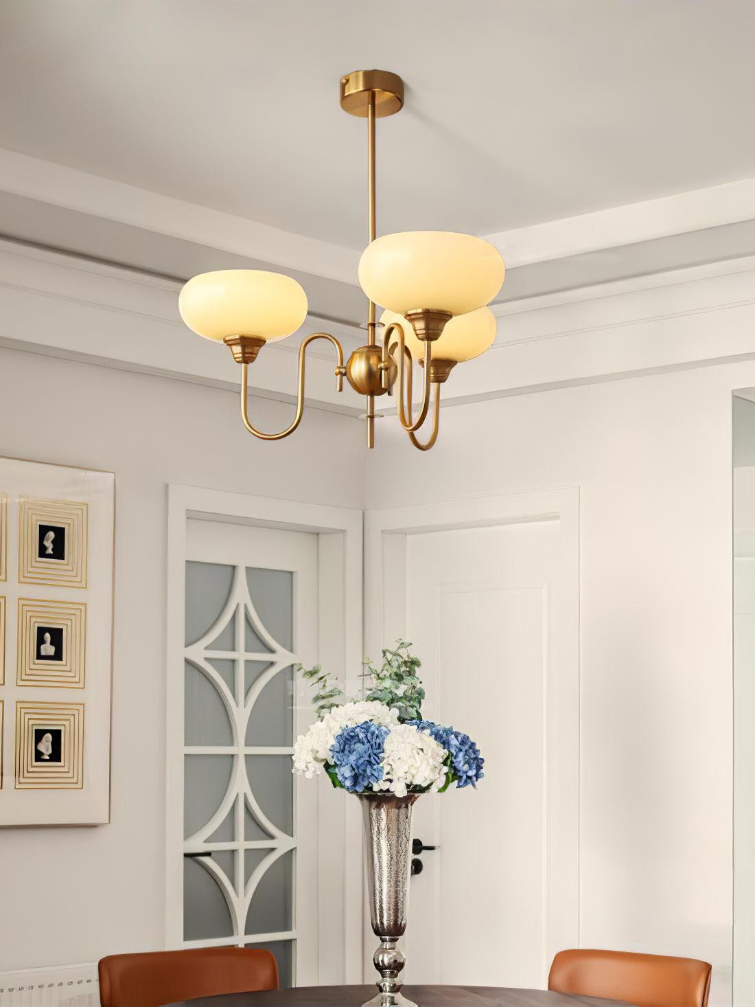 Pavenor Creamy Persimmon Chandelier-Neutral Decor