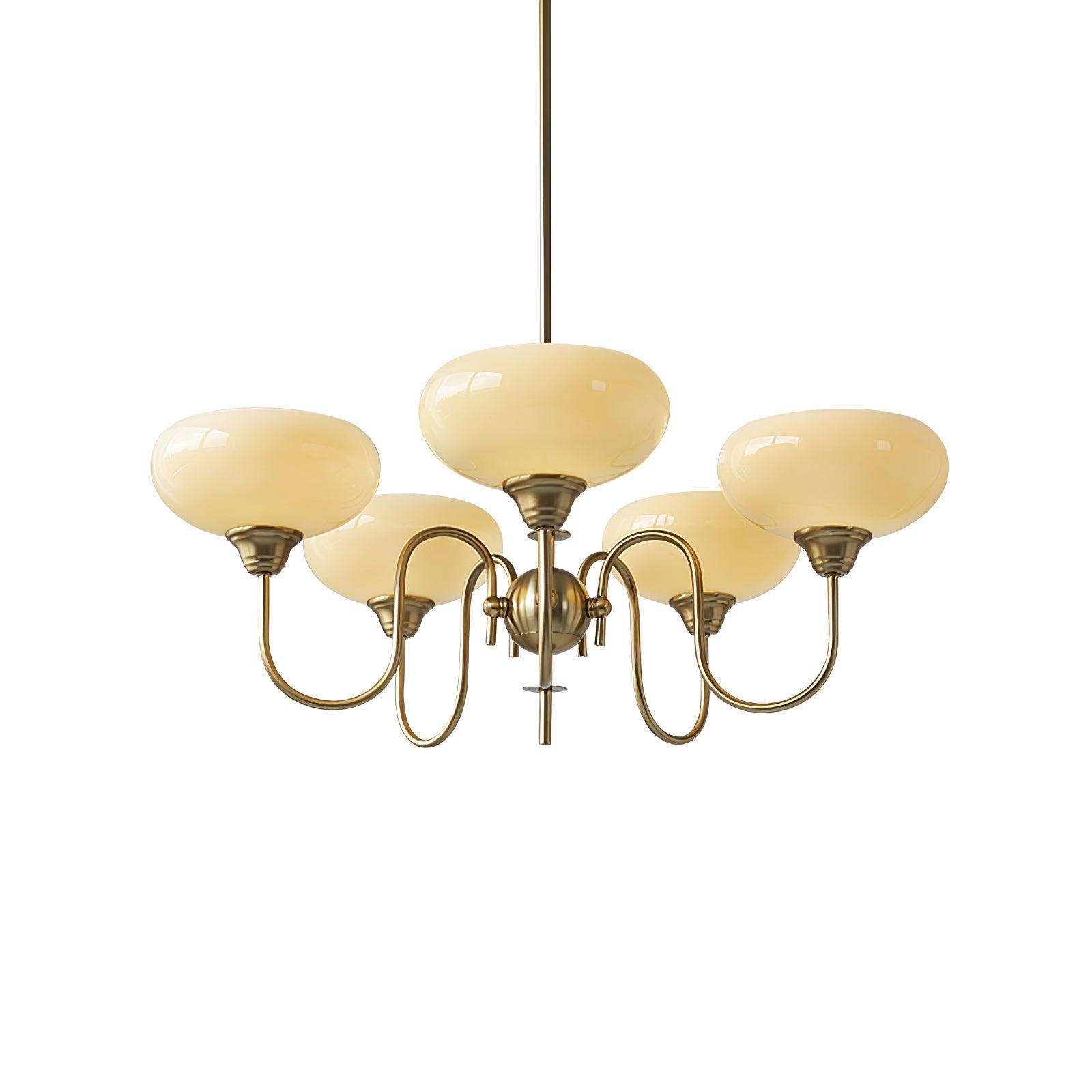 Pavenor Creamy Persimmon Chandelier-Neutral Decor