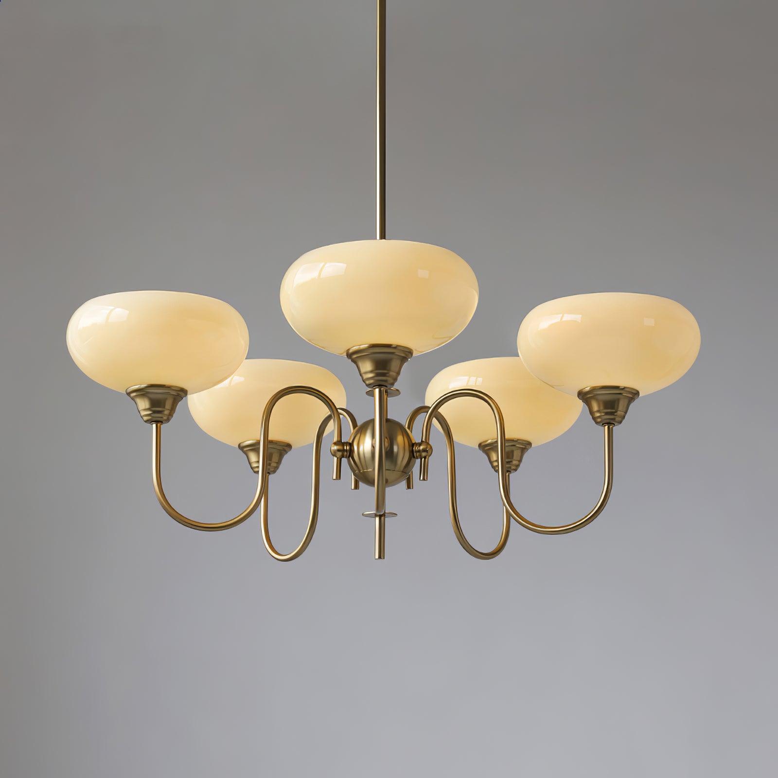 Pavenor Creamy Persimmon Chandelier-Neutral Decor