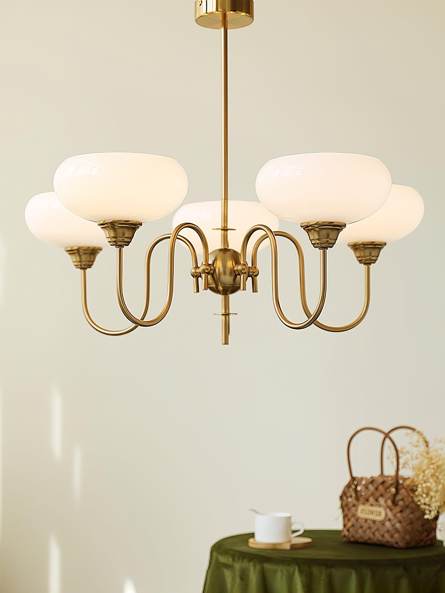 Pavenor Creamy Persimmon Chandelier-Neutral Decor