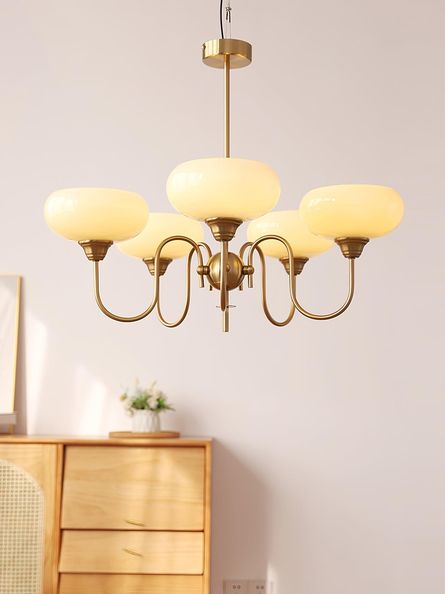 Pavenor Creamy Persimmon Chandelier-Neutral Decor