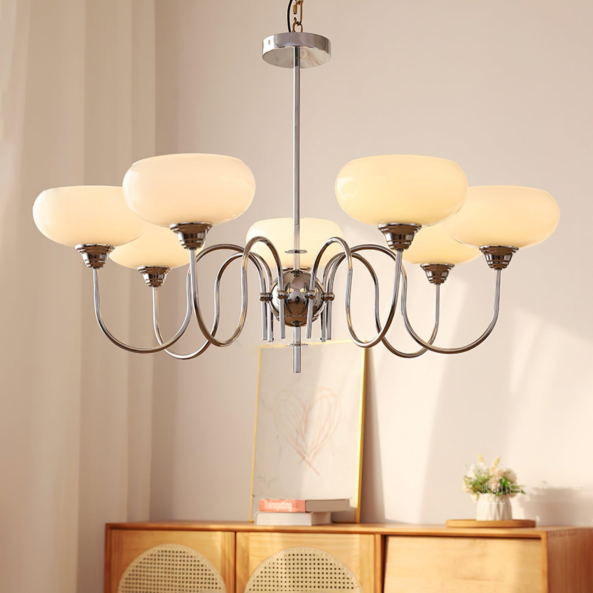 Pavenor Creamy Persimmon Chandelier-Neutral Decor
