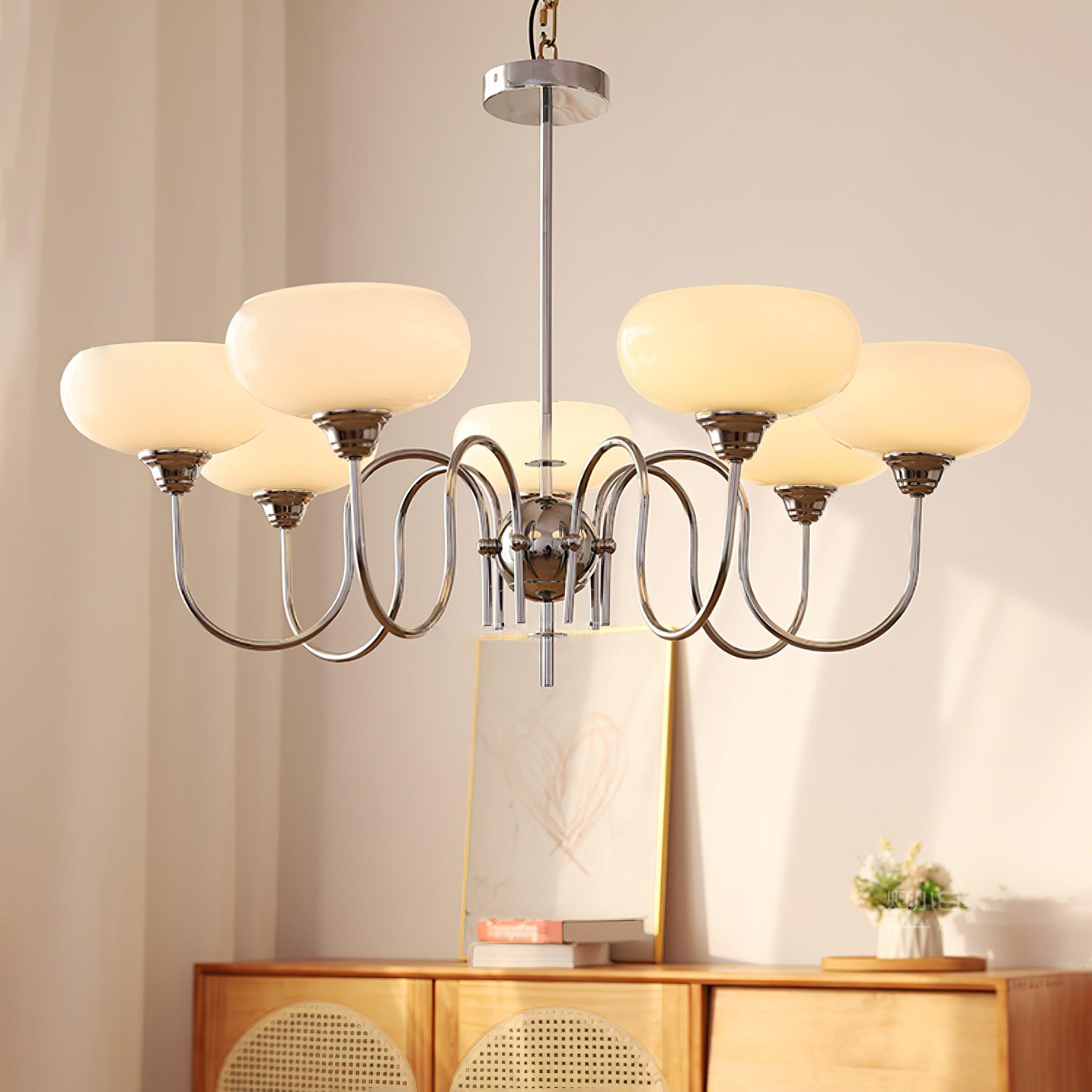 Pavenor Creamy Persimmon Chandelier-Neutral Decor