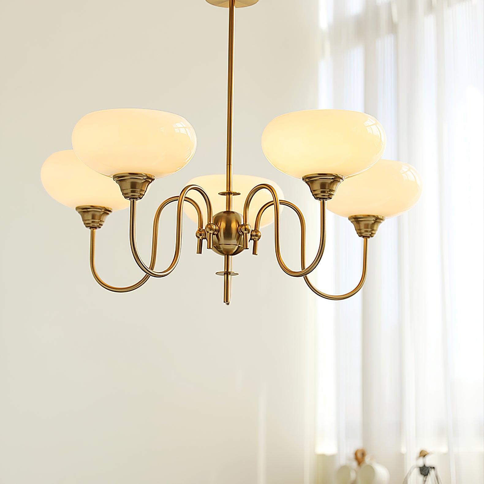 Pavenor Creamy Persimmon Chandelier-Neutral Decor