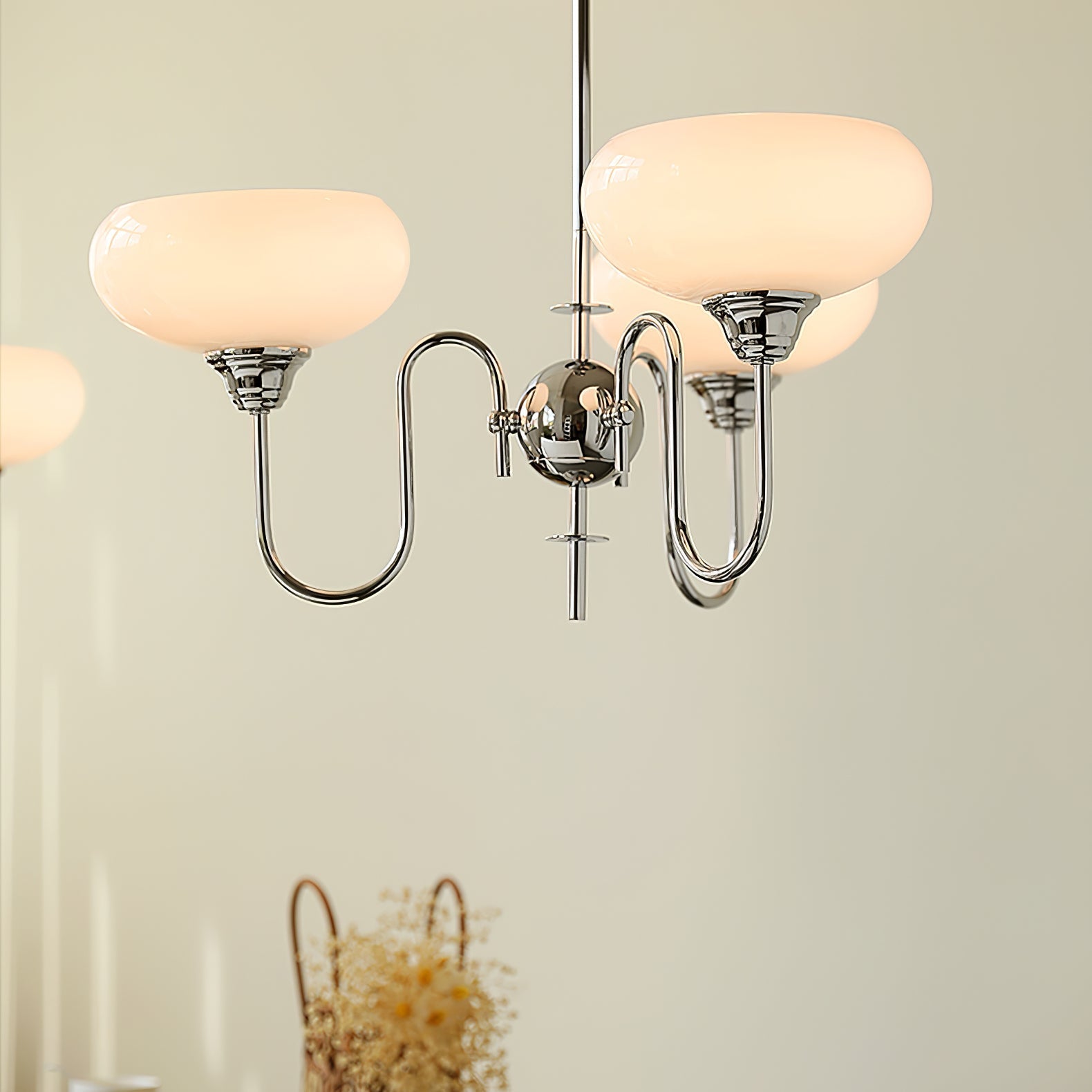 Pavenor Creamy Persimmon Chandelier-Neutral Decor