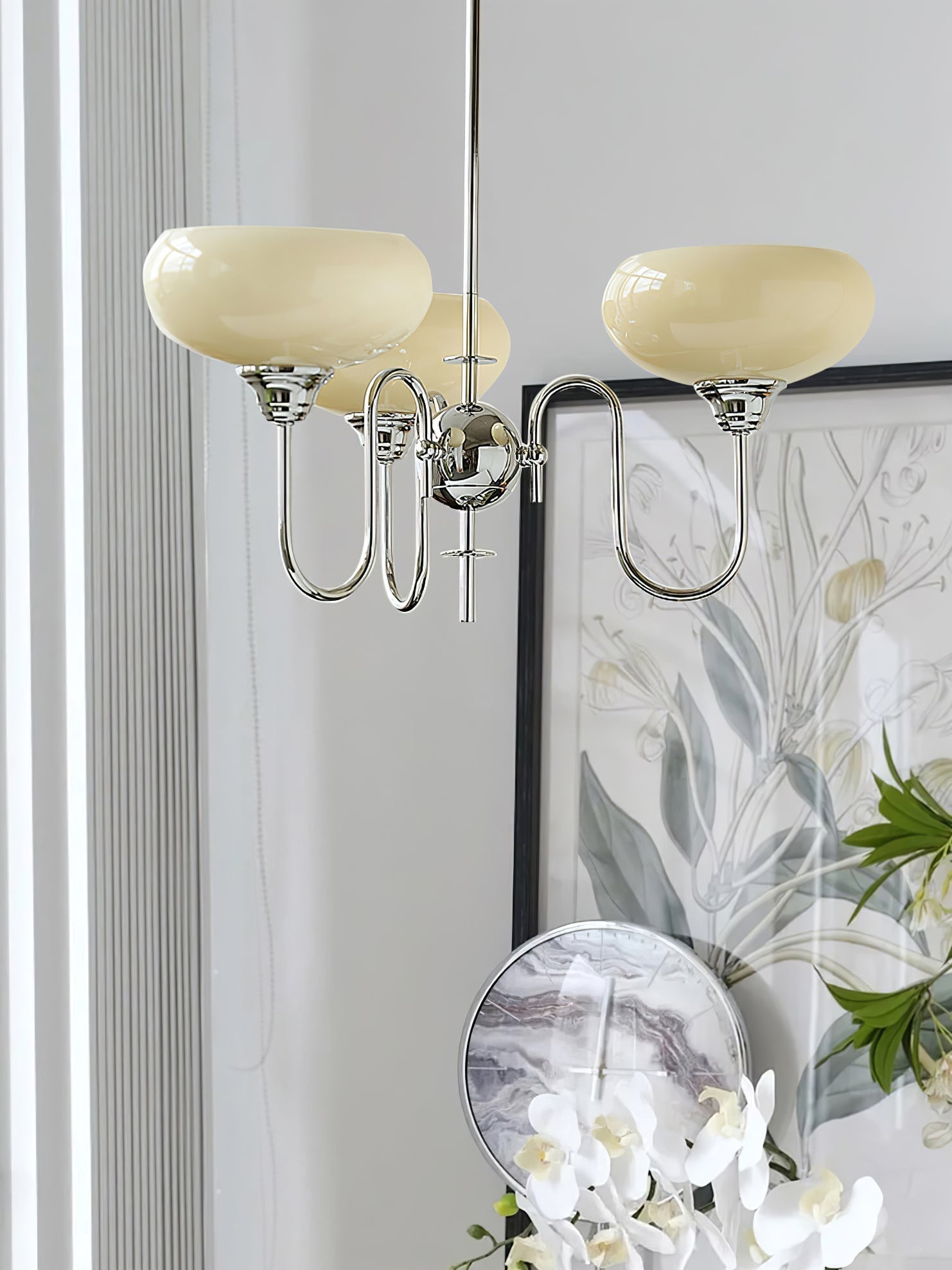 Pavenor Creamy Persimmon Chandelier-Neutral Decor