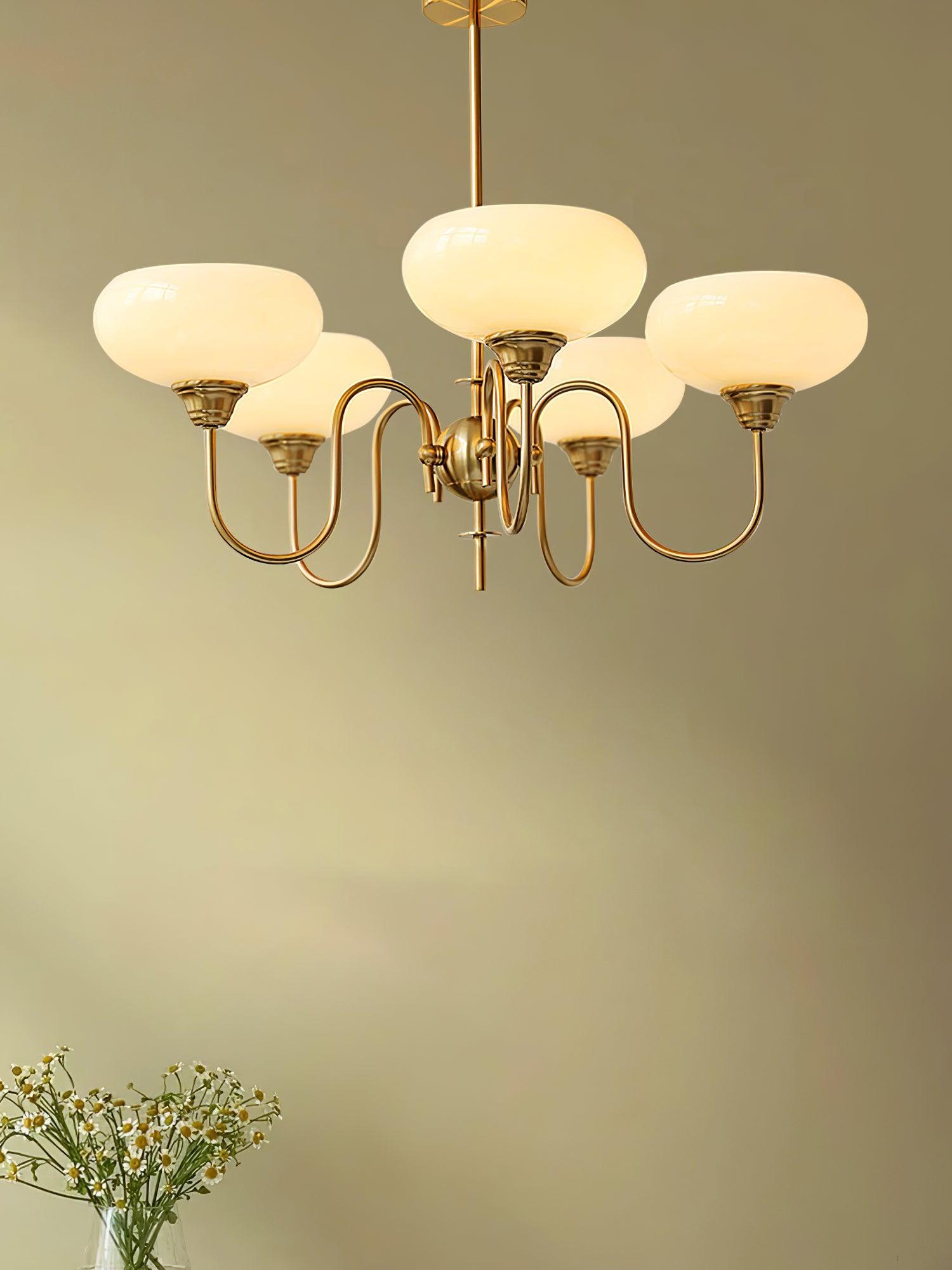 Pavenor Creamy Persimmon Chandelier-Neutral Decor