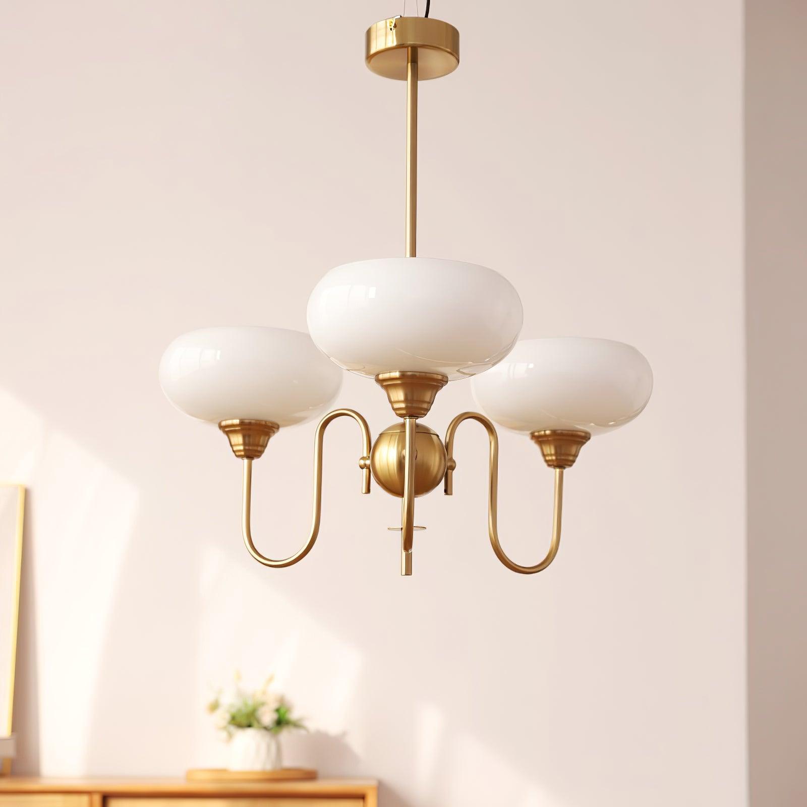 Pavenor Creamy Persimmon Chandelier-Neutral Decor