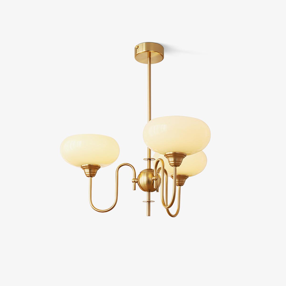 Pavenor Creamy Persimmon Chandelier-Neutral Decor