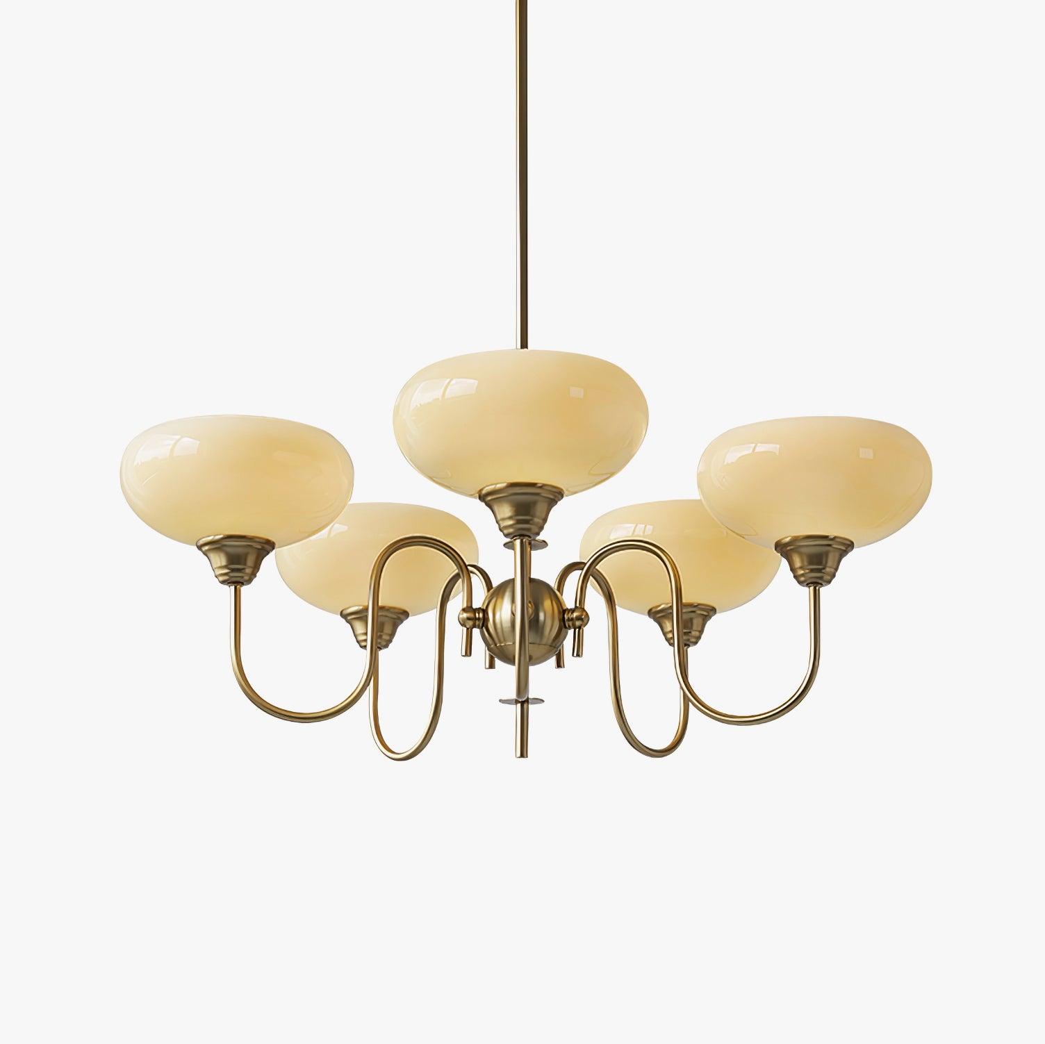 Pavenor Creamy Persimmon Chandelier-Neutral Decor