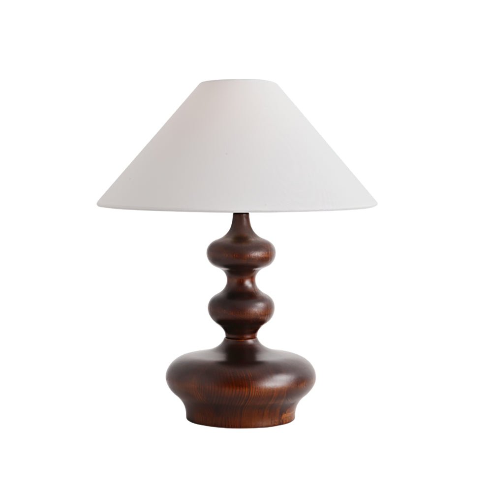Vominex Wood Fabric Vintage Table Lamp-Neutral Decor