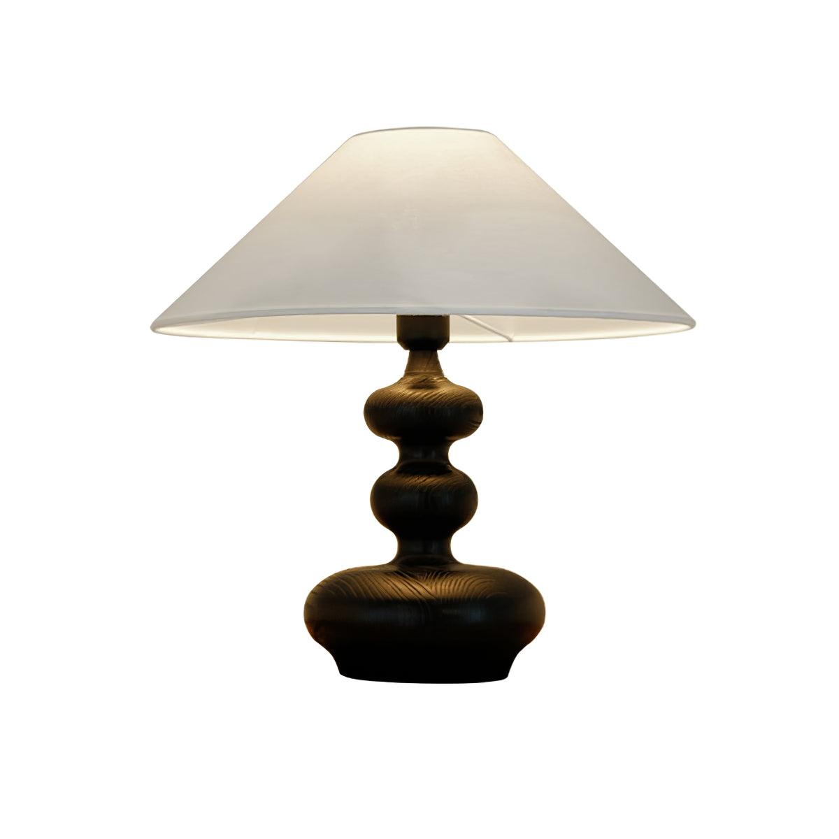 Vominex Wood Fabric Vintage Table Lamp-Neutral Decor