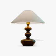 Vominex Wood Fabric Vintage Table Lamp-Neutral Decor