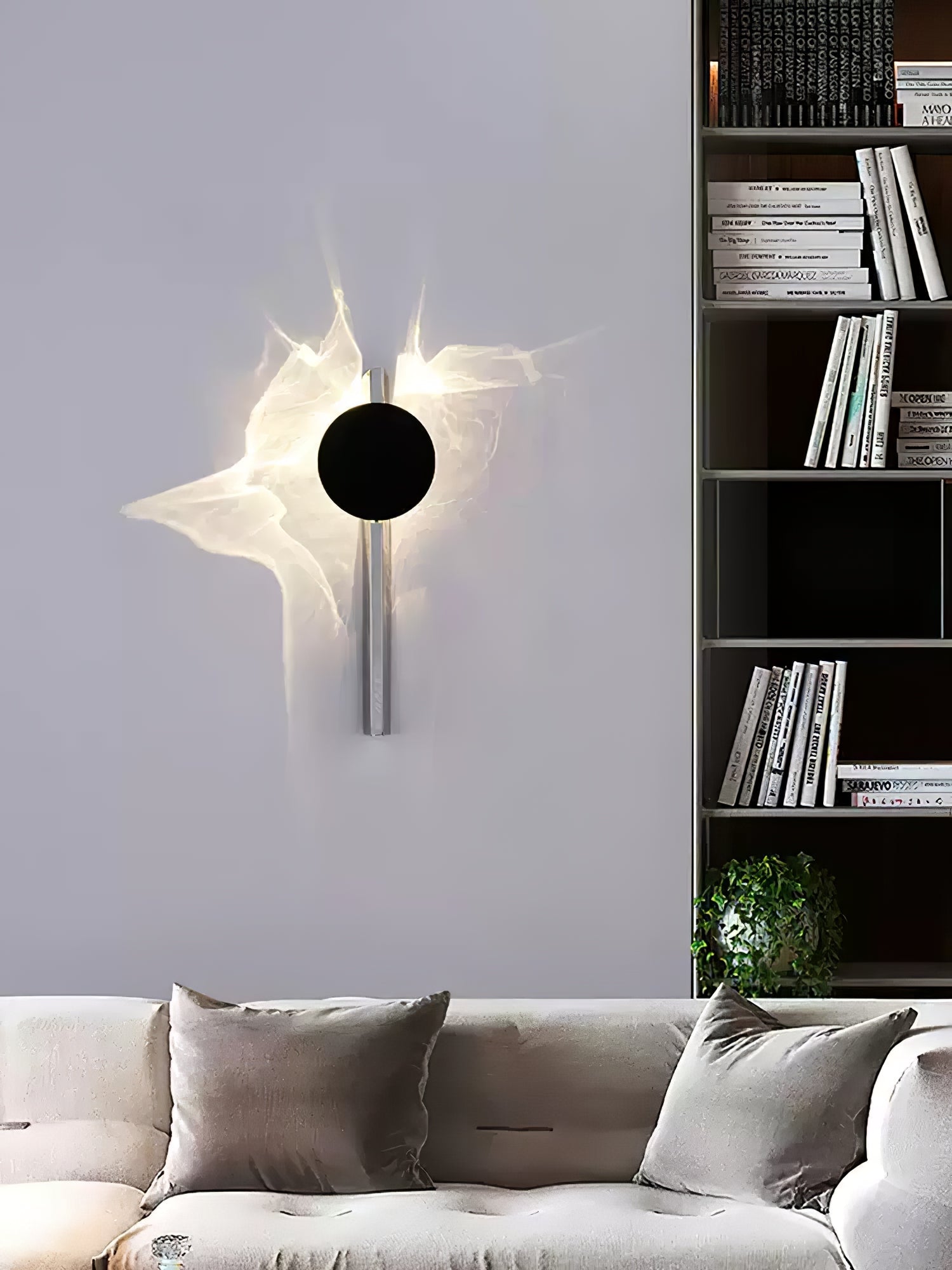 Pethr Wave Minimalist Steel Wall Lamp-Neutral Decor