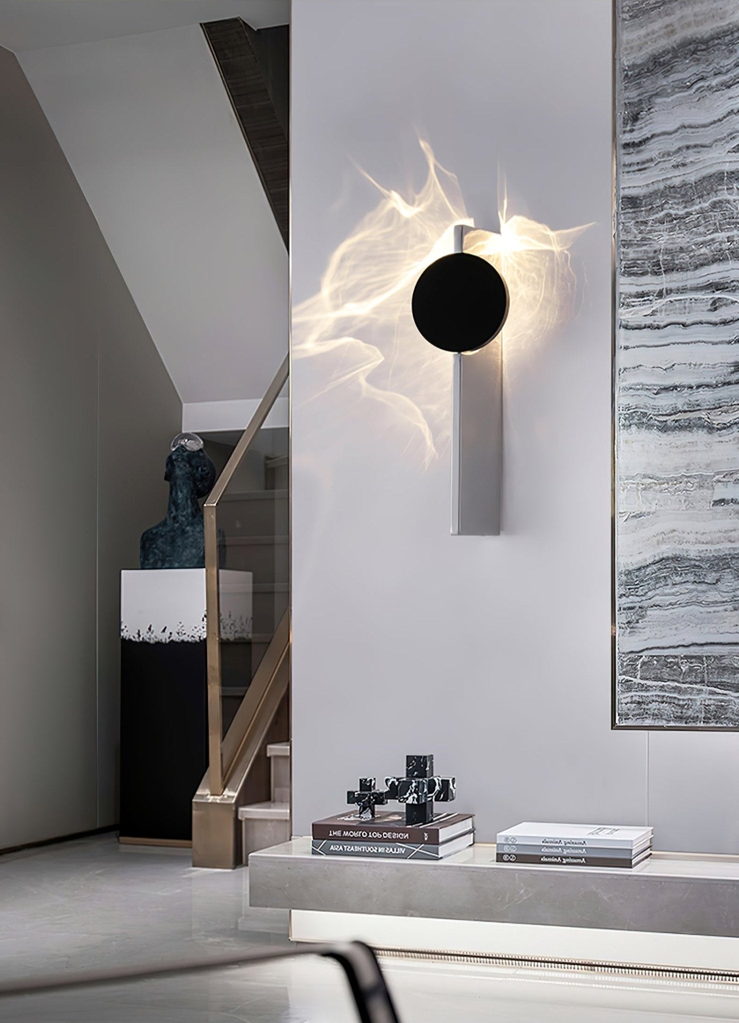 Walo Creative Light And Shadow Wall Lamp-Neutral Decor