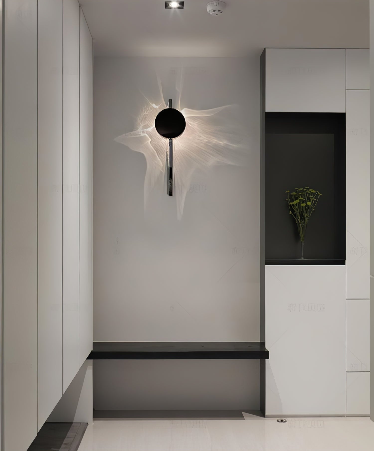 Pethr Wave Minimalist Steel Wall Lamp-Neutral Decor