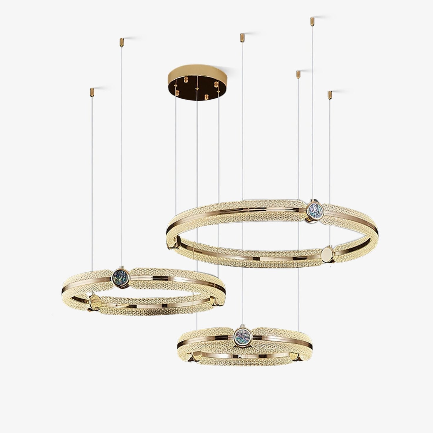Aurora Chandelier Creative Ring-Neutral Decor