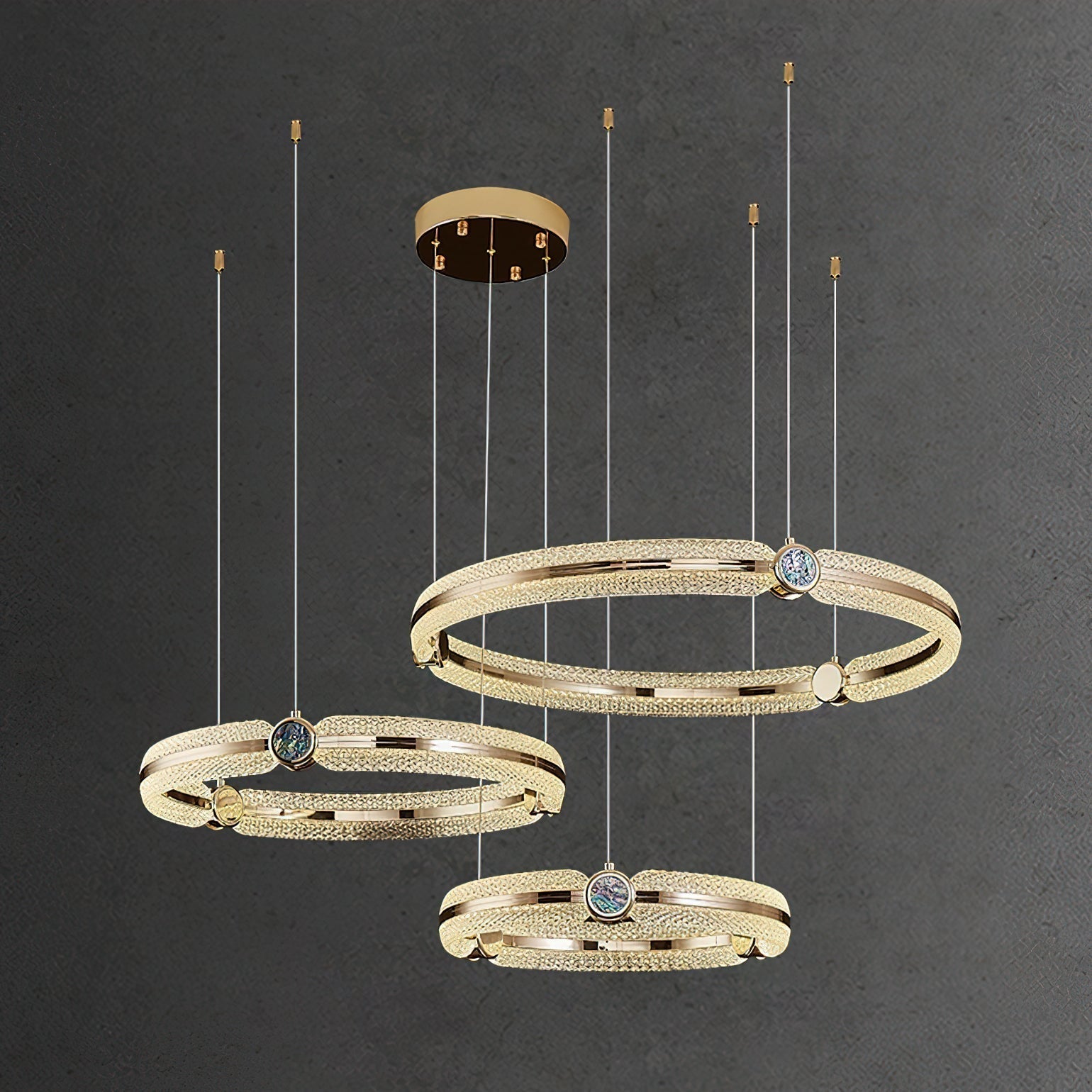 Aurora Chandelier Creative Ring-Neutral Decor