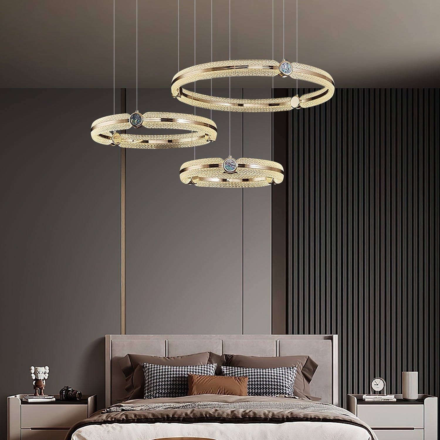 Aurora Chandelier Creative Ring-Neutral Decor
