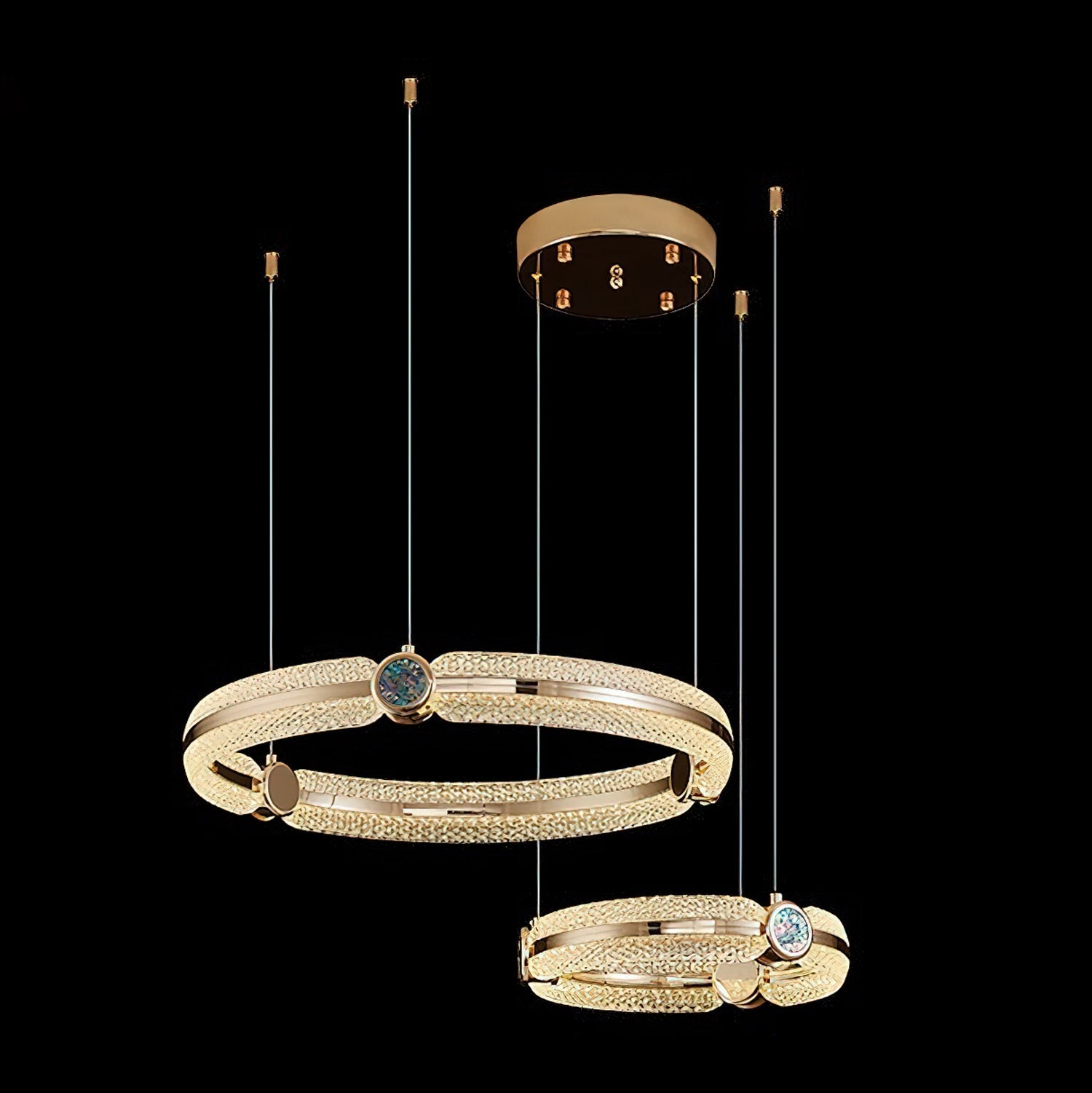 Aurora Chandelier Creative Ring-Neutral Decor